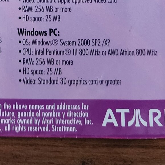 Atari Lunar Lander Taco Bell Promo PC Game Disc NEW Sealed - Picture 3 of 3